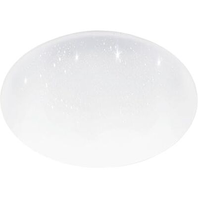 EGLO Pogliola LED-taklampa med kristalleffekt och DIP-switch taklampa för kök, av vit metall och plast, varmvitt, neutralvitt och kallvitt ljus, 50 cm i diameter EGLO Pogliola LED-taklampa med kristalleffekt och DIP-switch taklampa för kök, av vit metall och plast, varmvitt, neutralvitt och kallvitt ljus, 50 cm i diameter