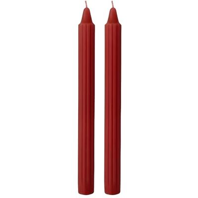 Cereria Di Giorgio Set med 8 dekorativa räfflade ljusstakar Doriska, vinröd livslängd 8 timmar- diameter 2,2 cm, höjd 25 cm Cereria Di Giorgio Set med 8 dekorativa räfflade ljusstakar Doriska, vinröd livslängd 8 timmar- diameter 2,2 cm, höjd 25 cm