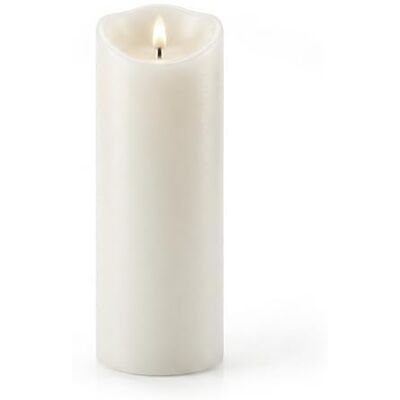 Relaxdays LED flimrande flamlöst vax XXL pelarljus 30 x 10 x 10 cm vit Relaxdays LED flimrande flamlöst vax XXL pelarljus 30 x 10 x 10 cm vit