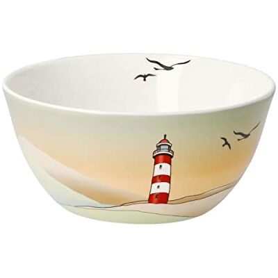 Goebel Konstnärsskål för samling Scandic Home Lighthouse från fint benporslin, 15 x 7 cm, 23-101-73-1 Goebel Konstnärsskål för samling Scandic Home Lighthouse från fint benporslin, 15 x 7 cm, 23-101-73-1