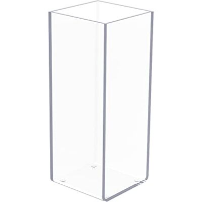 Kamehame blomvas akryl klar vas hög rektangel vas dekorativ mittpunkt för hem eller bröllop (10 x 10 tum) Kamehame blomvas akryl klar vas hög rektangel vas dekorativ mittpunkt för hem eller bröllop (10 x 10 tum)