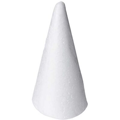 Creativ Kreativ kon av frigolit, 11 cm, vit, 5 stycken, 543580 Creativ Kreativ kon av frigolit, 11 cm, vit, 5 stycken, 543580