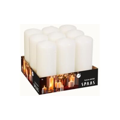 Spaas 9-pack Cylinderljus 60/150 mm - Ljus Spaas 9-pack Cylinderljus 60/150 mm - Ljus