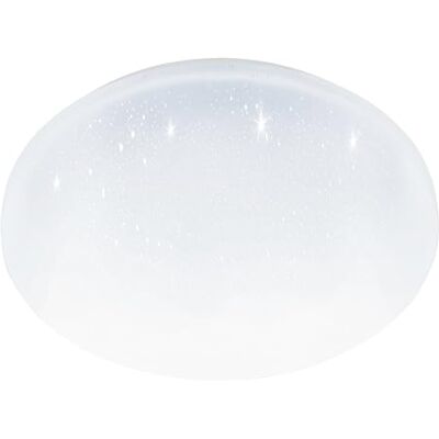 EGLO Pogliola-E taklampa, kristalleffekt med rörelsesensor och skymningssensor, taklampa i vit metall och plast, neutralt vitt ljus, diameter 31 cm EGLO Pogliola-E taklampa, kristalleffekt med rörelsesensor och skymningssensor, taklampa i vit metall och plast, neutralt vitt ljus, diameter 31 cm