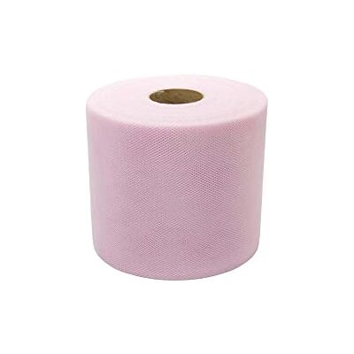BARATTI Tyllrulle, enfärgad för dekorationer, bröllopsfester, höjd 12,5 cm rosa BARATTI Tyllrulle, enfärgad för dekorationer, bröllopsfester, höjd 12,5 cm rosa