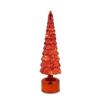 Cosy & Trendy Cosy Home LED-julgranslampa i glas, röd, 11X11Xh39 Cm, Exklusive 3 AAA-batterier Cosy & Trendy Cosy Home LED-julgranslampa i glas, röd, 11X11Xh39 Cm, Exklusive 3 AAA-batterier