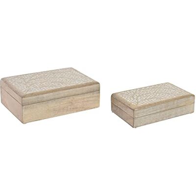 DKD Home Decor Set med dekorativa lådor, Standard DKD Home Decor Set med dekorativa lådor, Standard