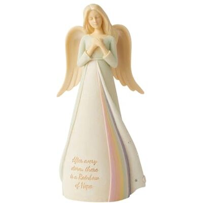 Enesco Foundations Rainbow of Hope Angel Figurine, 19 cm, Flerfärgad Enesco Foundations Rainbow of Hope Angel Figurine, 19 cm, Flerfärgad