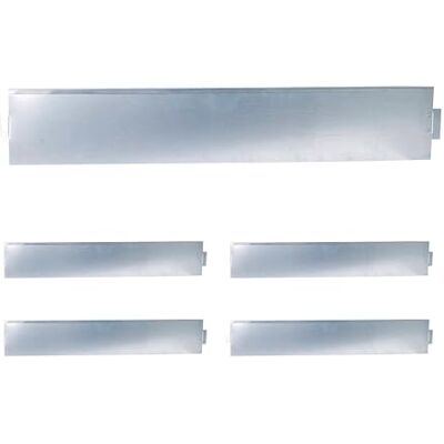 Relaxdays Gräskant av stål, flexibel, 18 x 100 cm, set med 5, silver Relaxdays Gräskant av stål, flexibel, 18 x 100 cm, set med 5, silver