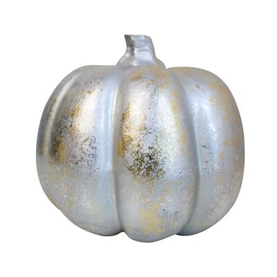 HEITMANN DECO – dekorativ pumpa av frigolit, silver, ca 18 x 18 cm HEITMANN DECO – dekorativ pumpa av frigolit, silver, ca 18 x 18 cm