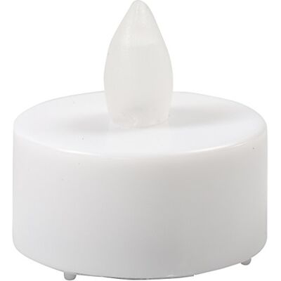 Creativ LED-värmeljusljus, H: 35 mm, D: 38 mm, vit, 24 st. Creativ LED-värmeljusljus, H: 35 mm, D: 38 mm, vit, 24 st.