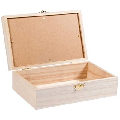 Rayher 62945505 trälåda m. Skjutlock, FSC100%, natur, 20 x 12,5 x 6,5 cm Rayher 62945505 trälåda m. Skjutlock, FSC100%, natur, 20 x 12,5 x 6,5 cm