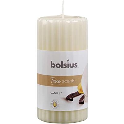 bolsius – blockljus med doft – 6 st. 12 cm – räfflad – vanilj – elfenben – doftljus – naturliga extrakt – innehåller veganskt vax – utan palmolja bolsius – blockljus med doft – 6 st. 12 cm – räfflad – vanilj – elfenben – doftljus – naturliga extrakt – innehåller veganskt vax – utan palmolja