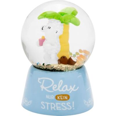 Sheepworld drömkula med slogan Relax snöboll, glas, höjd 6,5 cm, polyharts, motivtryck födelsedagspresent 74125 Sheepworld drömkula med slogan Relax snöboll, glas, höjd 6,5 cm, polyharts, motivtryck födelsedagspresent 74125