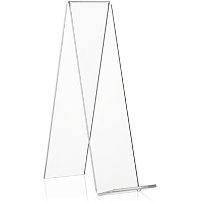 VITAdisplays 10 stycken Vitadisplay-snedställare, bokstativ, varubärare som bokstöd och stativ av original PLEXIGLAS (transparent, 20,0 cm) VITAdisplays 10 stycken Vitadisplay-snedställare, bokstativ, varubärare som bokstöd och stativ av original PLEXIGLAS (transparent, 20,0 cm)
