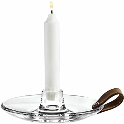 Holmegaard DWL Ljushållare, glas, klar, 16 cm Holmegaard DWL Ljushållare, glas, klar, 16 cm