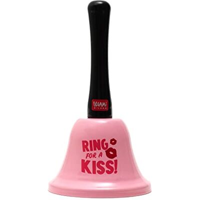 LEGAMI Ringklocka för kyss, ergonomiskt handtag, Ø 7,5 cm, Kiss-tema LEGAMI Ringklocka för kyss, ergonomiskt handtag, Ø 7,5 cm, Kiss-tema