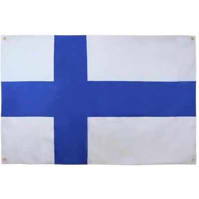 AZ FLAG Flagga Finland 150x90 cm Banér Finsk Lätt Polyester 4 Öljetter Inomhusbruk dekorativ flagga Suomi dubbelsydda sömmar och förstärkta kanter med metallöljetter AZ FLAG Flagga Finland 150x90 cm Banér Finsk Lätt Polyester 4 Öljetter Inomhusbruk dekorativ flagga Suomi dubbelsydda sömmar och förstärkta kanter med metallöljetter