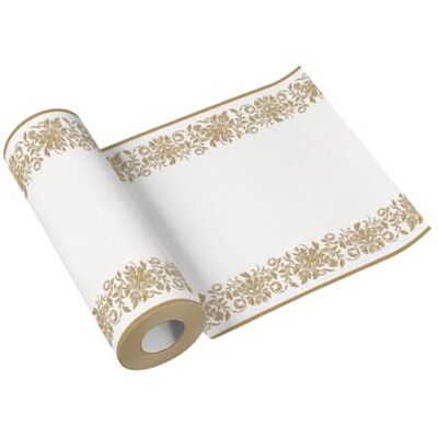 PAW Decor Collection PAW – Bordslöpare av Airlaid (40 cm x 24 m) I bordsdekoration för nattvard, konfirmation, bröllop, födelsedag, trädgårdsfest, dop I bordsband – klassiskt ornament, guld I färg: Gyllene prydnad PAW Decor Collection PAW – Bordslöpare av Airlaid (40 cm x 24 m) I bordsdekoration för nattvard, konfirmation, bröllop, födelsedag, trädgårdsfest, dop I bordsband – klassiskt ornament, guld I färg: Gyllene prydnad