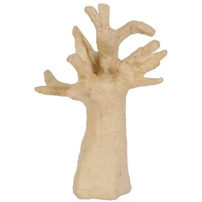 décopatch AP115Opack Un Lot de 2 Supports en papier brun pulpé 13,5x13,5x10 cm, Arbre porte bijoux décopatch AP115Opack Un Lot de 2 Supports en papier brun pulpé 13,5x13,5x10 cm, Arbre porte bijoux