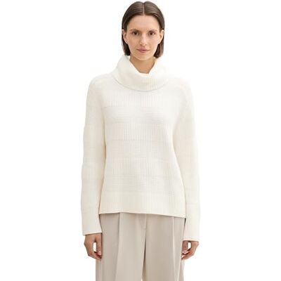 TOM TAILOR damtröja, 10315 viskande vit, M TOM TAILOR damtröja, 10315 viskande vit, M