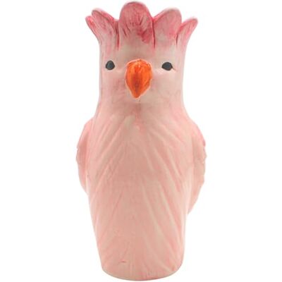 Dekohelden24 XL dekorativ vas, vashuvud, papegovas, blomvas, djurvas, bordsvas, keramikvas, vas som papegoja, vas med papegoja dekor av keramik med orange näbb, i rosa/rosa, L/B/H 13 x 13 x 25 cm. Dekohelden24 XL dekorativ vas, vashuvud, papegovas, blomvas, djurvas, bordsvas, keramikvas, vas som papegoja, vas med papegoja dekor av keramik med orange näbb, i rosa/rosa, L/B/H 13 x 13 x 25 cm.