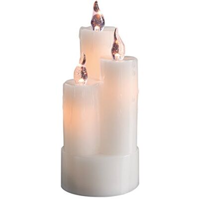 Hellum LED-Vaxljus Kombination, Ø 8 cm x 20 cm Högt, Vitt Ljus Med Flimrande Låga, Batteridrivet (2 x AA Ingår Ej), Julbelysning Och Dekoration, Äkta Vax 571936 Hellum LED-Vaxljus Kombination, Ø 8 cm x 20 cm Högt, Vitt Ljus Med Flimrande Låga, Batteridrivet (2 x AA Ingår Ej), Julbelysning Och Dekoration, Äkta Vax 571936