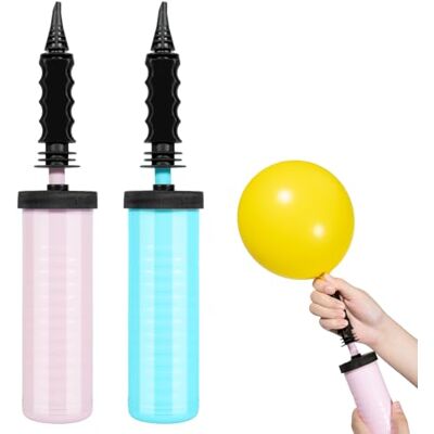 Noa Home Deco Ballongpump, ballongpump, uppblåsning av ballonger med pump, handhållen hjälp ballongpump för fest eller evenemang, blå och rosa 2 st Noa Home Deco Ballongpump, ballongpump, uppblåsning av ballonger med pump, handhållen hjälp ballongpump för fest eller evenemang, blå och rosa 2 st