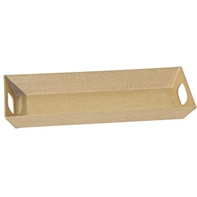 décopatch AC325Opack Un lot de 5 supports en papier brun mâché 11x26x3 cm, plateau rectangulaire décopatch AC325Opack Un lot de 5 supports en papier brun mâché 11x26x3 cm, plateau rectangulaire