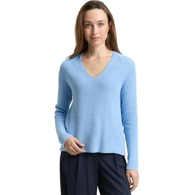 TOM TAILOR damtröja, 34587 – Light Fjord Blue, XXL TOM TAILOR damtröja, 34587 – Light Fjord Blue, XXL
