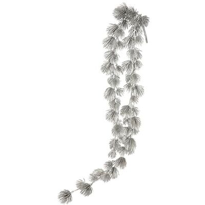Flair Flower Konstgjord tallgirlang, 66 cm kedja, dekoration, girlang, gran, ranka, blomstergren, julgirlang, bord, juldekoration, adventskrans, tillbehör, krans, konstgjord gran gren, hängande grangirlang, silver Flair Flower Konstgjord tallgirlang, 66 cm kedja, dekoration, girlang, gran, ranka, blomstergren, julgirlang, bord, juldekoration, adventskrans, tillbehör, krans, konstgjord gran gren, hängande grangirlang, silver