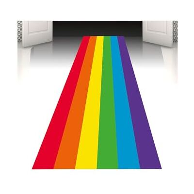 Boland – Festmatta, 450 x 60 cm, självhäftande, festdekoration, dekoration för entrén, födelsedagsdekoration Boland – Festmatta, 450 x 60 cm, självhäftande, festdekoration, dekoration för entrén, födelsedagsdekoration