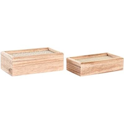 DKD Home Decor Uppsättning av dekorativa lådor, Standard DKD Home Decor Uppsättning av dekorativa lådor, Standard