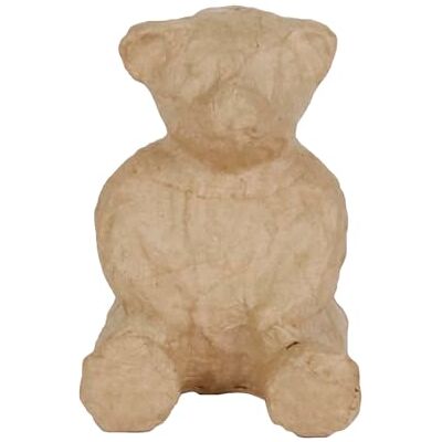décopatch AP110Opack Un lot de 5 supports en papier brun pulpé 8x5x7 cm, Ourson décopatch AP110Opack Un lot de 5 supports en papier brun pulpé 8x5x7 cm, Ourson