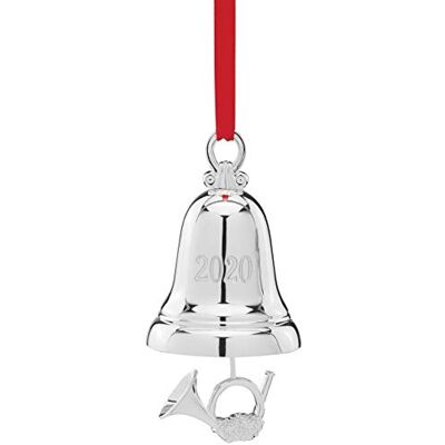 Lenox 2020 Silver Bell Prydnad, 0,1 kg, metallisk Lenox 2020 Silver Bell Prydnad, 0,1 kg, metallisk