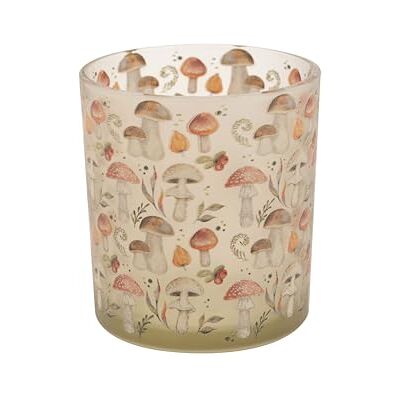 Cosy & Trendy Cosy Home Set med 6 ljusstakar i glas med svampform, beige, 7 x 7 x 8 cm Cosy & Trendy Cosy Home Set med 6 ljusstakar i glas med svampform, beige, 7 x 7 x 8 cm
