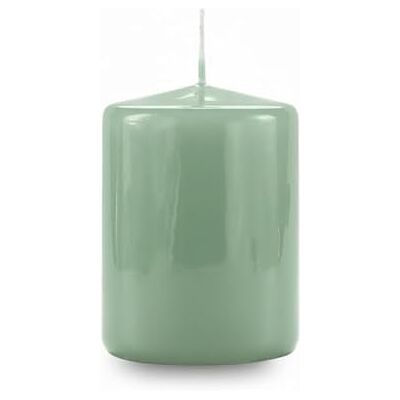 Cereria Di Giorgio Lackerat vaxljus Grå Grön Färg Diameter 7 cm Höjd 10 cm Livslängd 55 timmar Med Presentpåse Hantverk Cereria Di Giorgio Lackerat vaxljus Grå Grön Färg Diameter 7 cm Höjd 10 cm Livslängd 55 timmar Med Presentpåse Hantverk