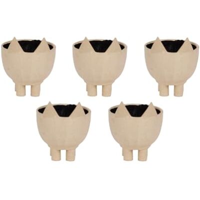 décopatch HD056Cpack Un Lot de 5 supports en papier brun mâché 8X8X6 cm Waterproof Cache-pot renard décopatch HD056Cpack Un Lot de 5 supports en papier brun mâché 8X8X6 cm Waterproof Cache-pot renard