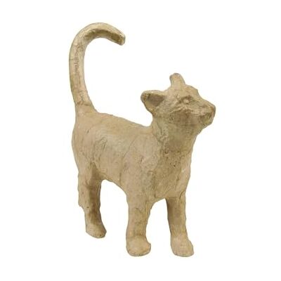 décopatch AP583Opack Un lot de 5 supports en papier brun pulpé 11x3,5x12 cm, Chat décopatch AP583Opack Un lot de 5 supports en papier brun pulpé 11x3,5x12 cm, Chat