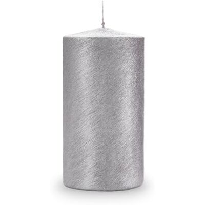 Cereria Di Giorgio Mentaliserat repat ljus diameter 10 cm höjd 20 cm silver Cereria Di Giorgio Mentaliserat repat ljus diameter 10 cm höjd 20 cm silver