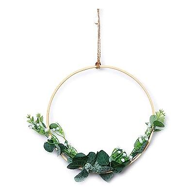 HEITMANN DECO konstgjorda blommor, krans med blad, natur/grön, ca 23 cm HEITMANN DECO konstgjorda blommor, krans med blad, natur/grön, ca 23 cm