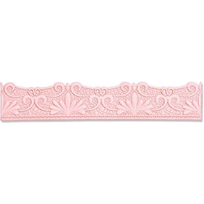 Sizzix 3-D Impresslits Embossing Folder Lace Border av Kath Breen, 665744 Sizzix 3-D Impresslits Embossing Folder Lace Border av Kath Breen, 665744
