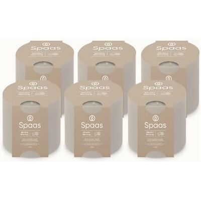 Spaas 6 Glow Doftljus, ± 35 Trimmar, Bomullsblomma och Mysk Spaas 6 Glow Doftljus, ± 35 Trimmar, Bomullsblomma och Mysk