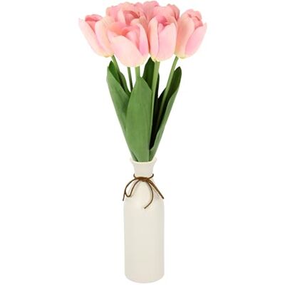Flair Flower Real Touch tulpaner i vas, konstgjord tulpanbukett, enstaka blommor, vårdekoration, blomma, vårdekoration, påskdekoration, mittpunkt, dekoration, sidenblomma, konstgjord tulpan, bordsdekoration, Flair Flower Real Touch tulpaner i vas, konstgjord tulpanbukett, enstaka blommor, vårdekoration, blomma, vårdekoration, påskdekoration, mittpunkt, dekoration, sidenblomma, konstgjord tulpan, bordsdekoration,