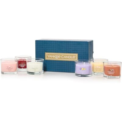 Yankee Candle doftljus presentset 6 doftande minifyllda votivljus Soja blandning vaxblandning Perfekt present för mors dag och påskgåvor för kvinnor Yankee Candle doftljus presentset 6 doftande minifyllda votivljus Soja blandning vaxblandning Perfekt present för mors dag och påskgåvor för kvinnor