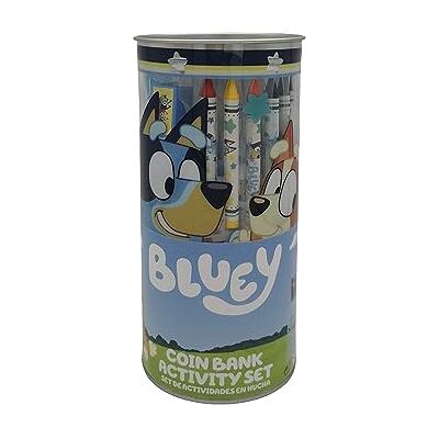 CYPBRANDS Bluey Ritningsset, brevpapper, ritmaterial, hantverk, spargris, målningar, ritblad, klistermärken, officiella produkter (CyP-varumärken), Flerfärgad, Talla única CYPBRANDS Bluey Ritningsset, brevpapper, ritmaterial, hantverk, spargris, målningar, ritblad, klistermärken, officiella produkter (CyP-varumärken), Flerfärgad, Talla única