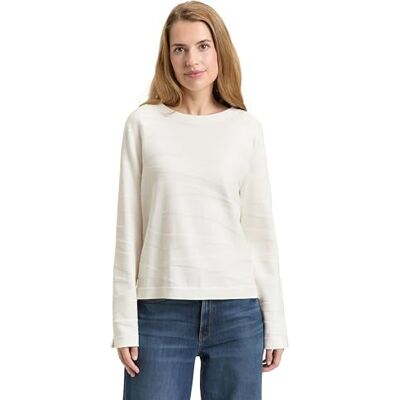 TOM TAILOR damtröja, 10315 viskande vit, L TOM TAILOR damtröja, 10315 viskande vit, L