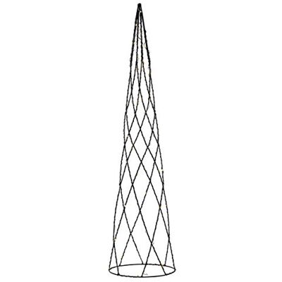 Star Helix LED-dekorklocka, metall, svart, ca 15 x 60 cm Star Helix LED-dekorklocka, metall, svart, ca 15 x 60 cm