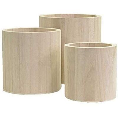 Artemio 14001928 runda vaser att dekorera i trä, beige, 13 x 13 x 13 cm Artemio 14001928 runda vaser att dekorera i trä, beige, 13 x 13 x 13 cm