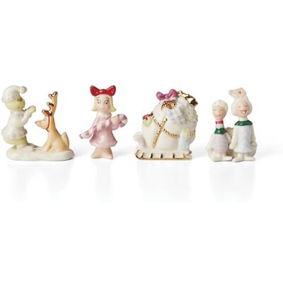 Lenox 897220 Who-Ville tillbehör 4-delad figuruppsättning Lenox 897220 Who-Ville tillbehör 4-delad figuruppsättning